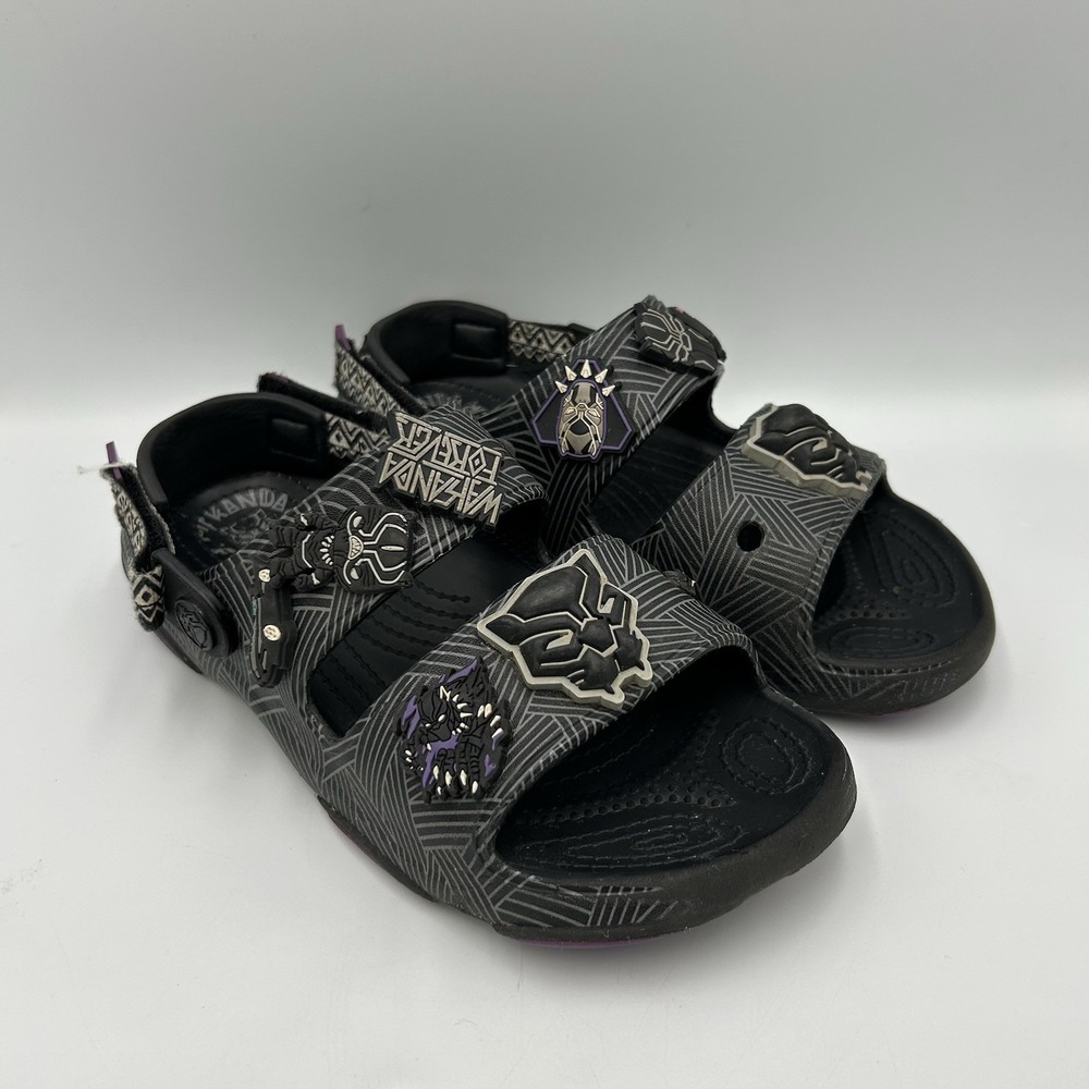 CROCS Classic All-Terrain Clog Marvel‎ Black Panther Kids J4